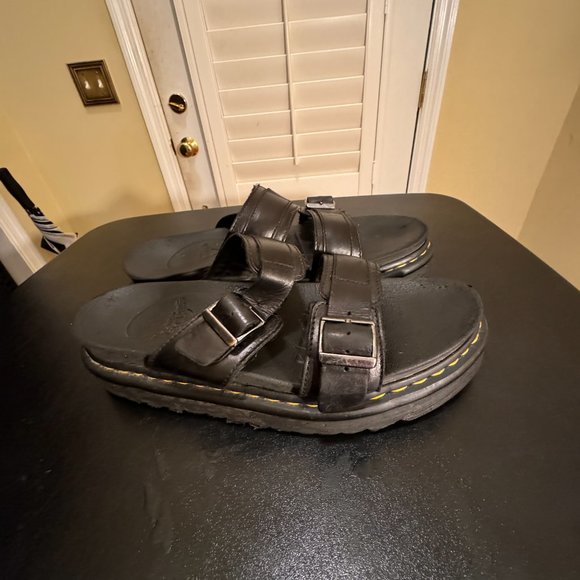 Dr Martens Myles brando black leather size 10 slipper sandals main image 9